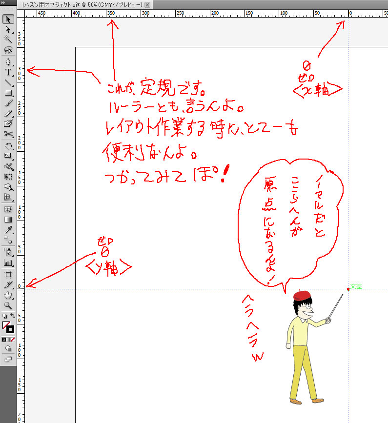 ルーラーの使い方