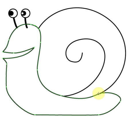 カタツムリのイラスト