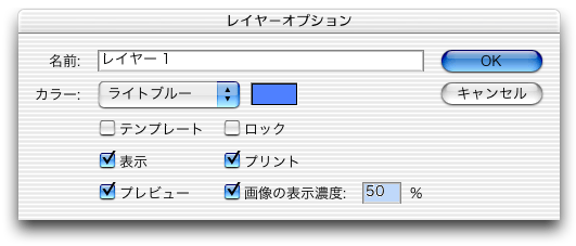 レイヤーオプション