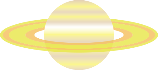 イラレで土星のイラストトレース練習 シェイプ形成ツールとブレンドツールをマスターせよ イラレ屋